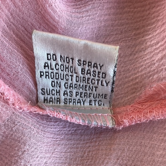 Pia Hallstrom pink semi-sheer tunic with silver sequins, size M - Picture 15 of 15